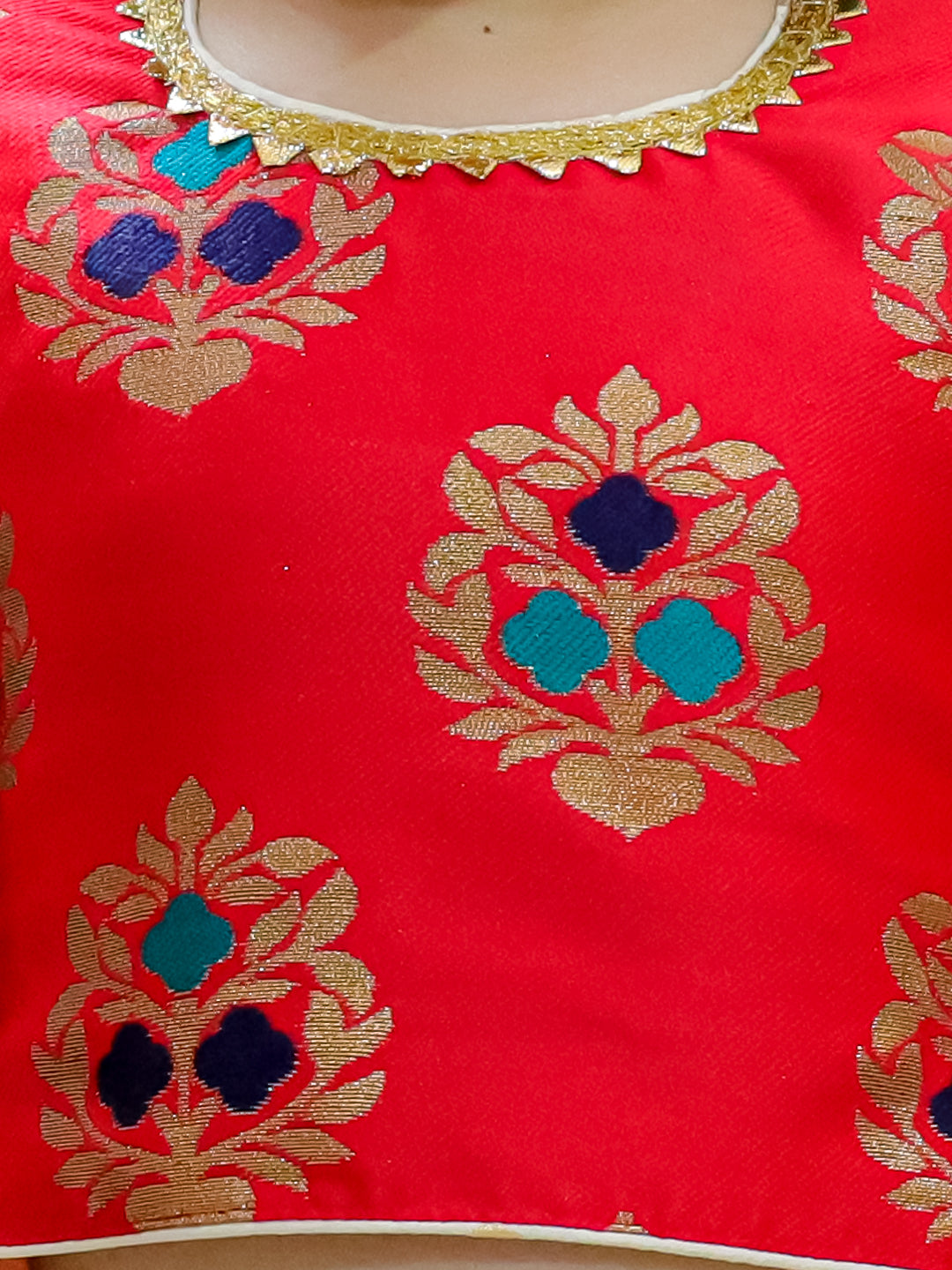 Lehenga Choli Set for Girls - Red | BD22LC45RDC | DesiQlo