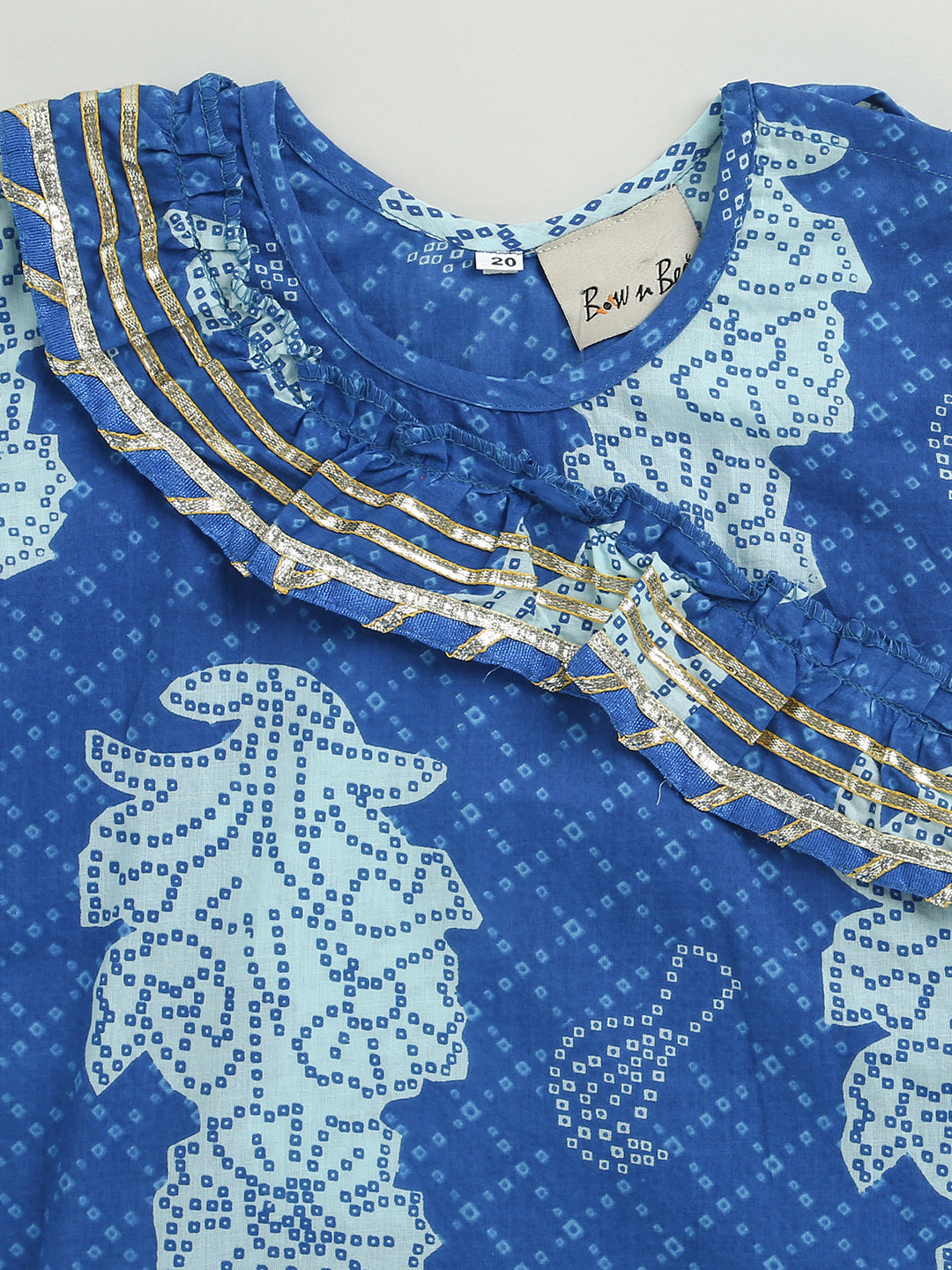Ethnic Suit Set for Girls - Blue | BD22SU21BLD | DesiQlo