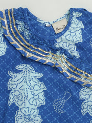 Ethnic Suit Set for Girls - Blue | BD22SU21BLD