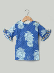 Ethnic Suit Set for Girls - Blue | BD22SU21BLD
