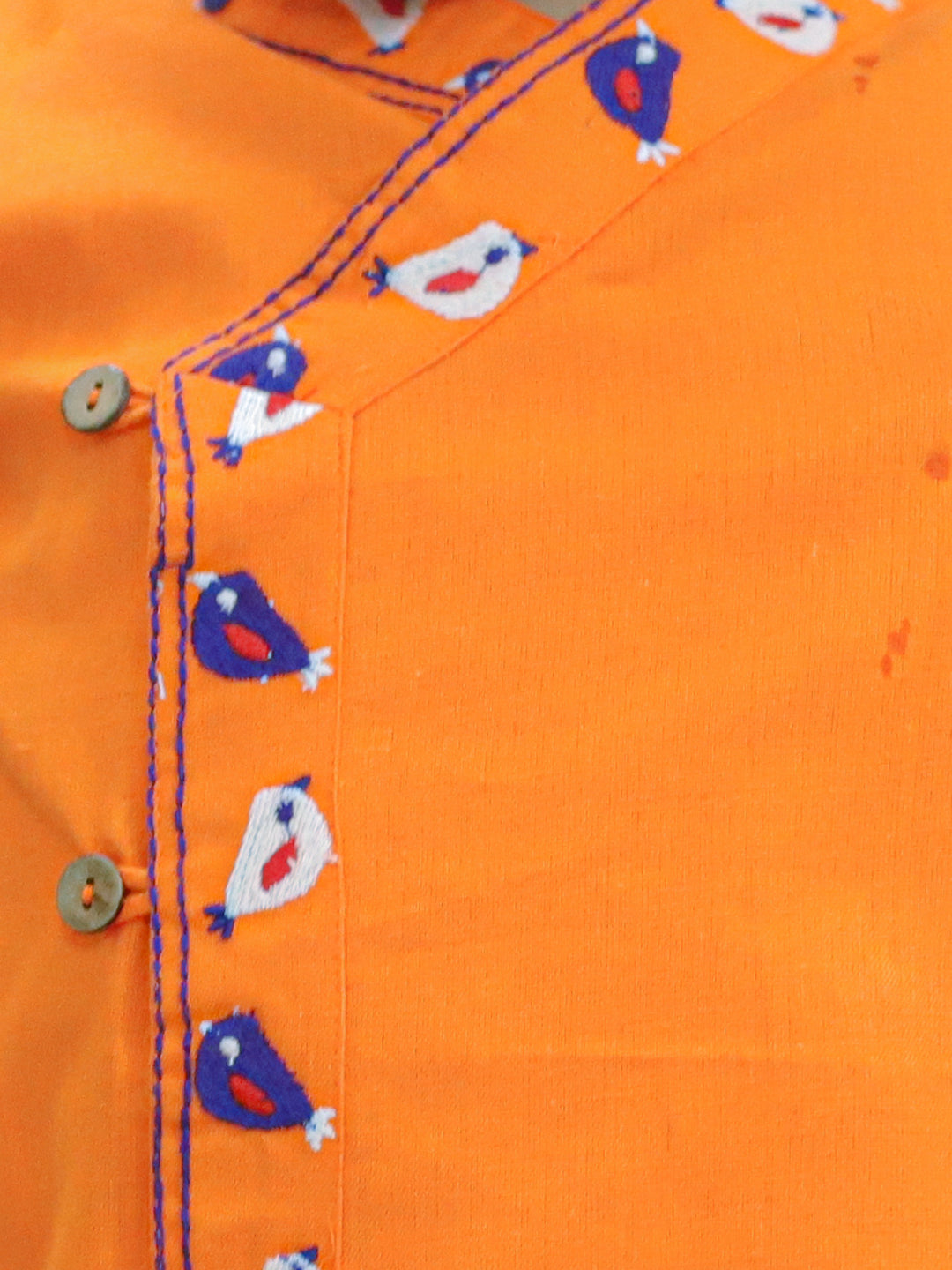 Cotton Dhoti Kurta Set for Boys - Orange | BD23DK55ORB | DesiQlo
