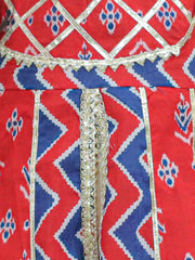 Cotton Ethnic Suit Set for Girls - Red | BD23SU37RDA