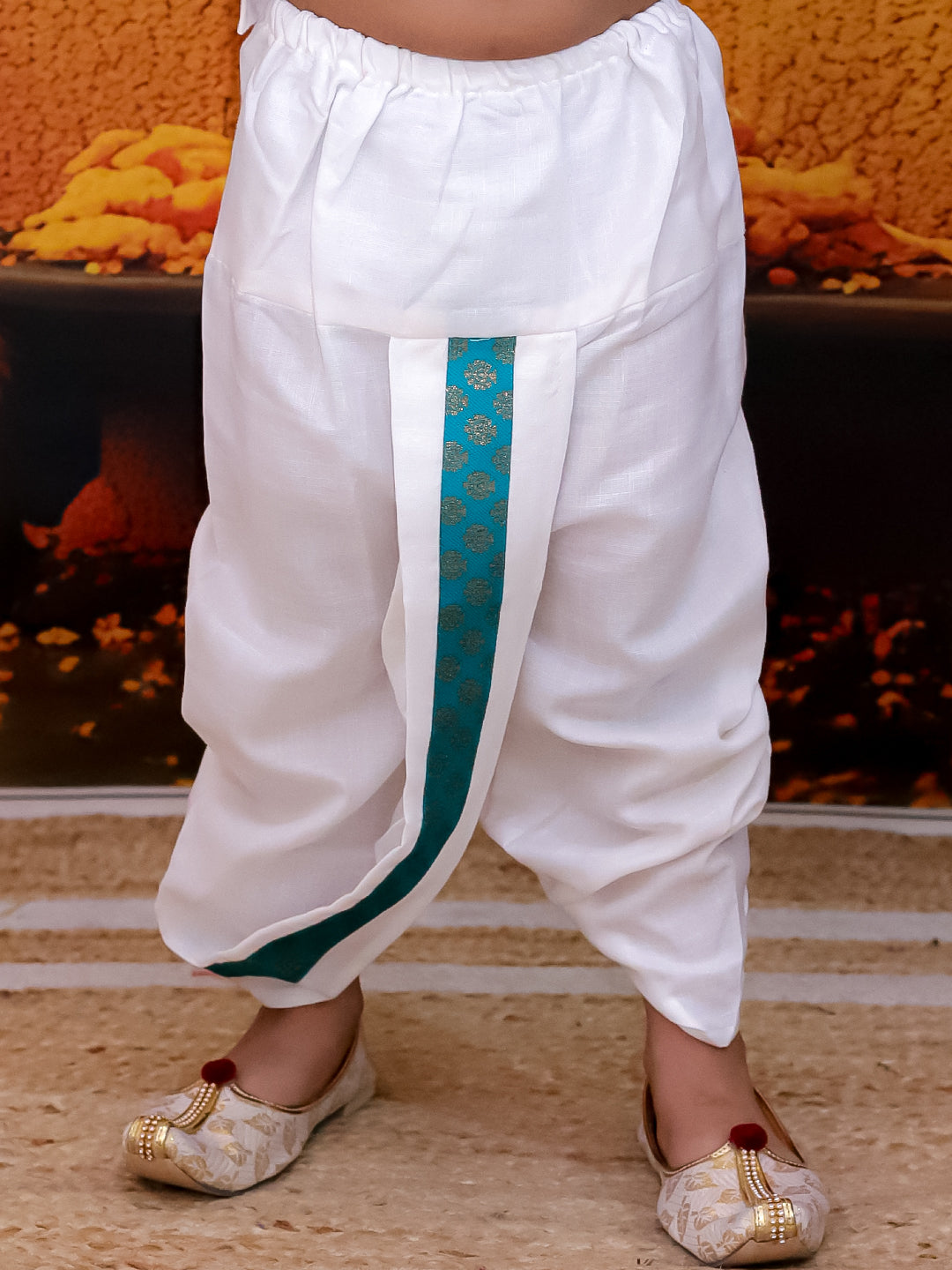 Dhoti Kurta Set for Boys - Green | BD24DK70GRA | DesiQlo