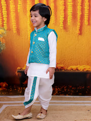 Dhoti Kurta Set for Boys - Green | BD24DK70GRA
