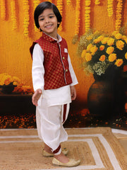 Dhoti Kurta Set for Boys - Red | BD24DK70MRA