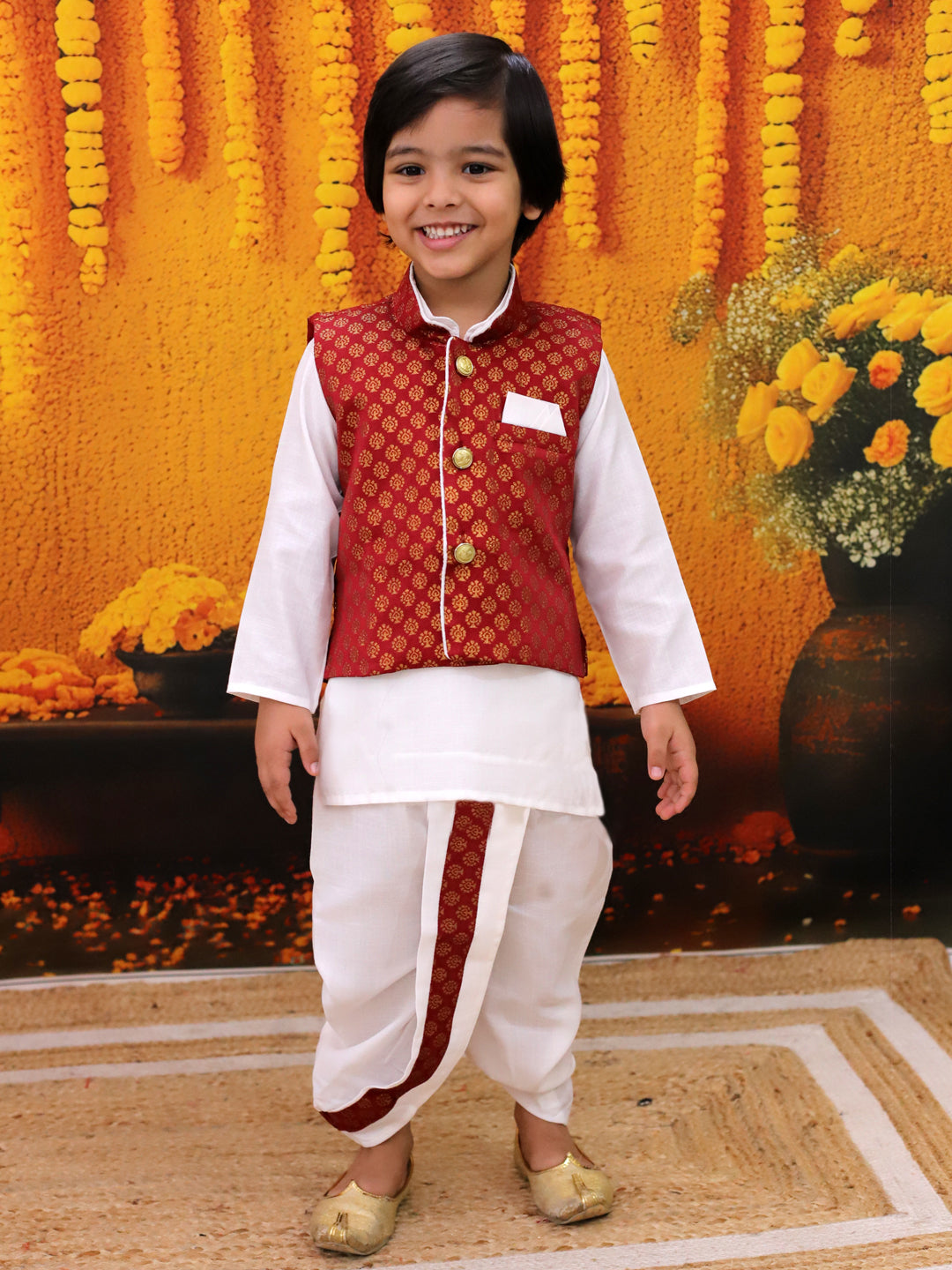 Dhoti Kurta Set for Boys - Red | BD24DK70MRA