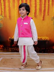 Dhoti Kurta Set for Boys - Pink | BD24DK70PIA