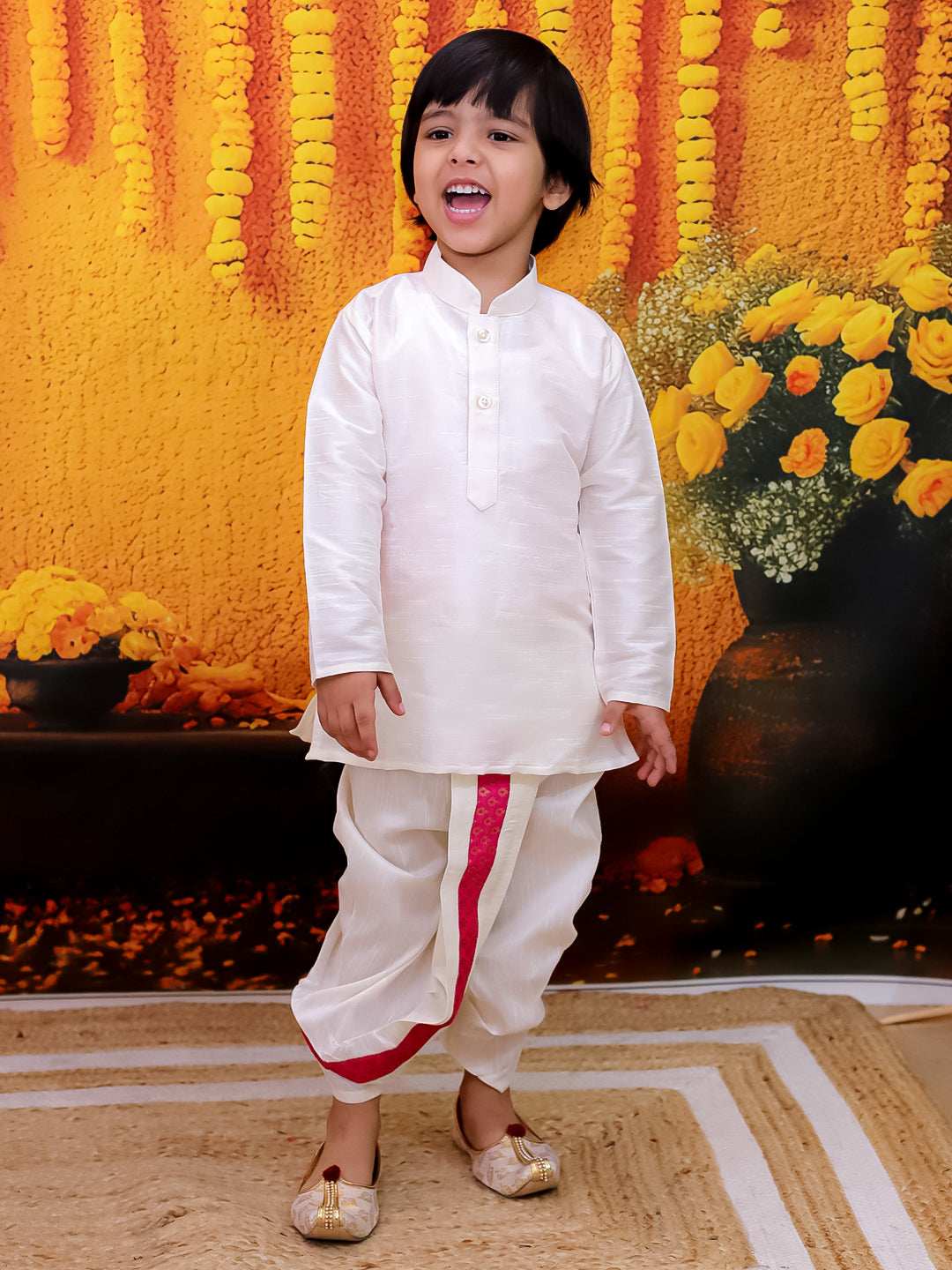 Dhoti Kurta Set for Boys - Pink | BD24DK70PIA | DesiQlo