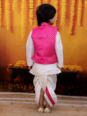 Dhoti Kurta Set for Boys - Pink | BD24DK70PIA