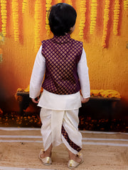 Dhoti Kurta Set for Boys - Purple | BD24DK70PRA