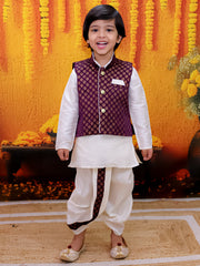 Dhoti Kurta Set for Boys - Purple | BD24DK70PRA