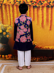 Kurta Pajama Set for Boys - Blue | BD24KP77BLA