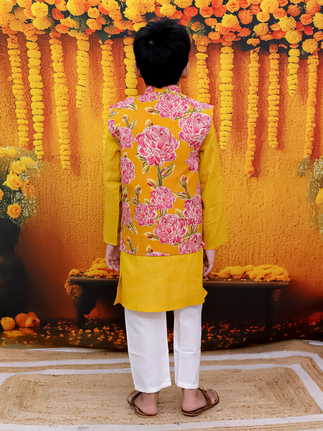 Kurta Pajama Set for Boys - Yellow | BD24KP77YWA | DesiQlo