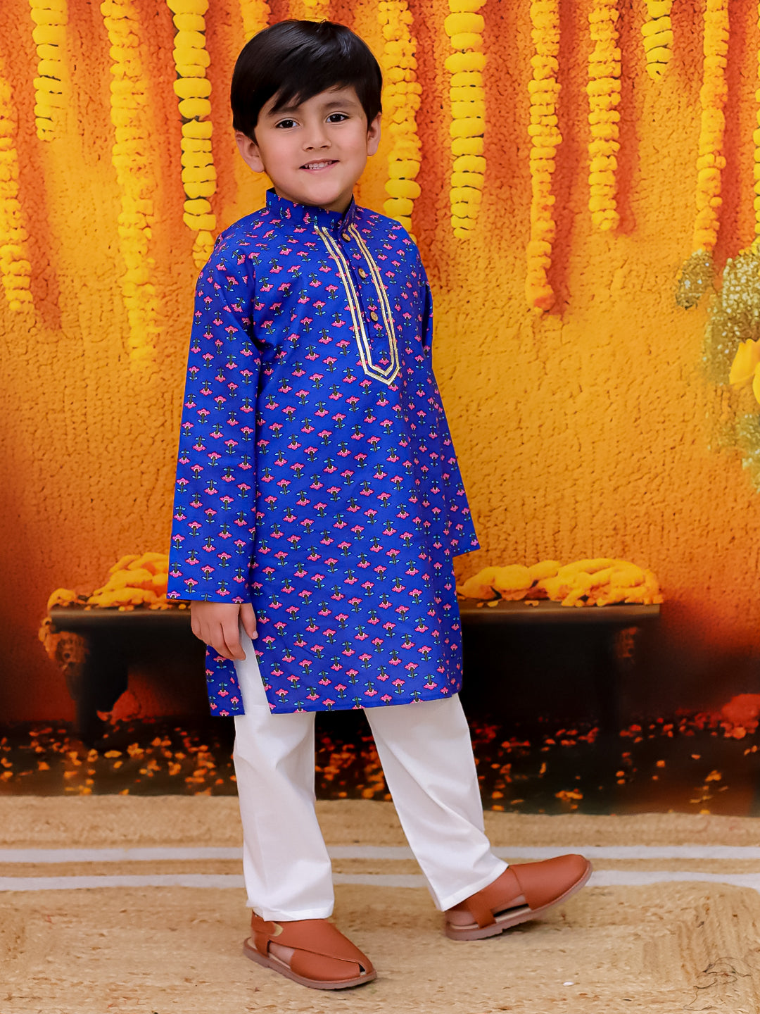 Kurta Pajama Set for Boys - Red | BD24KP78RDA | DesiQlo