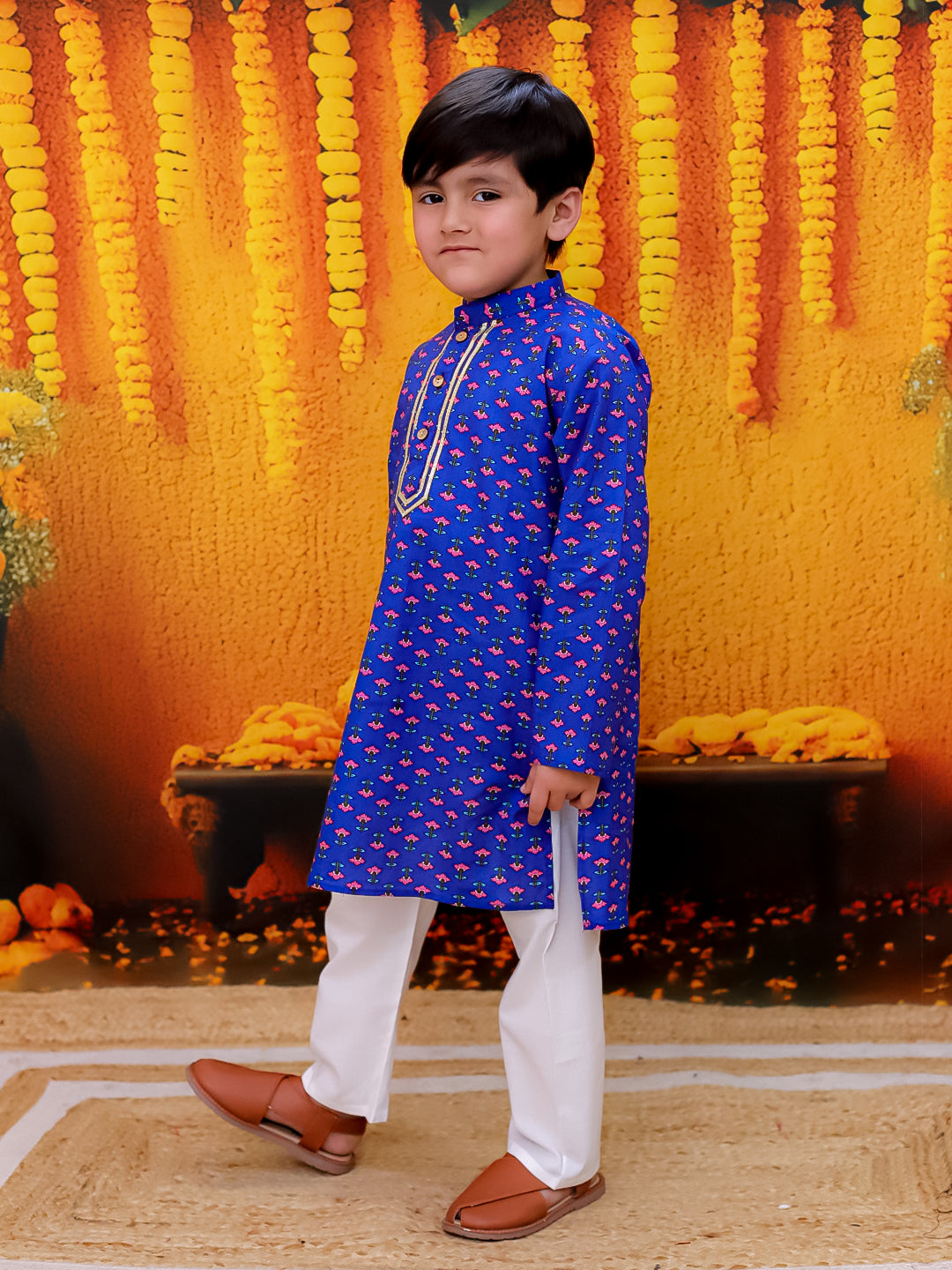 Kurta Pajama Set for Boys - Blue | BD24KP78BLA