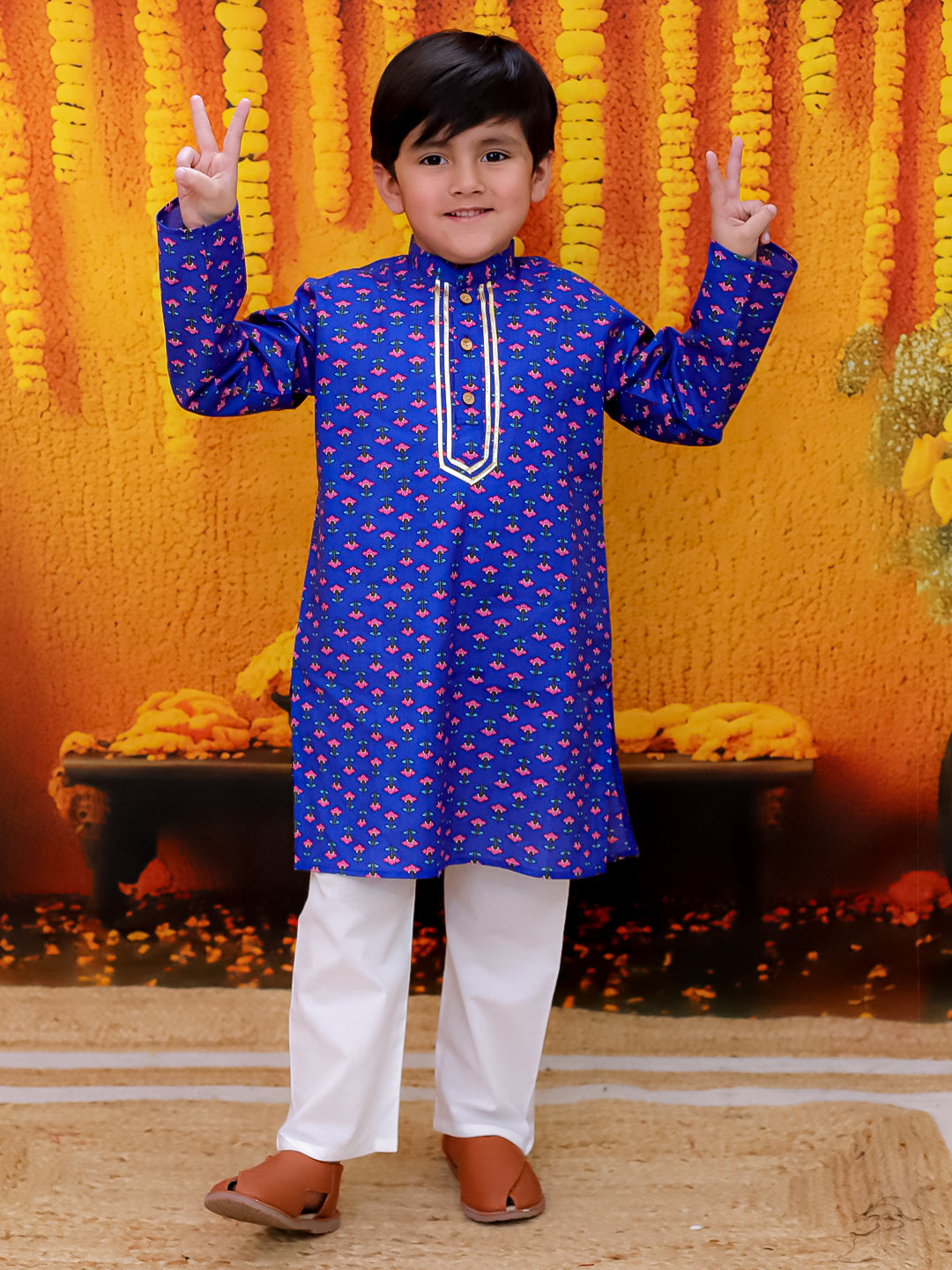 Kurta Pajama Set for Boys - Red | BD24KP78RDA | DesiQlo