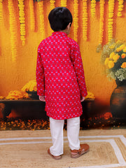 Kurta Pajama Set for Boys - Red | BD24KP78RDA