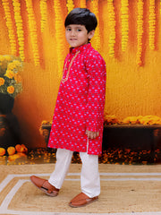 Kurta Pajama Set for Boys - Red | BD24KP78RDA