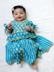 Lehenga Choli Set for Girls - Blue | BD24LC81BLA