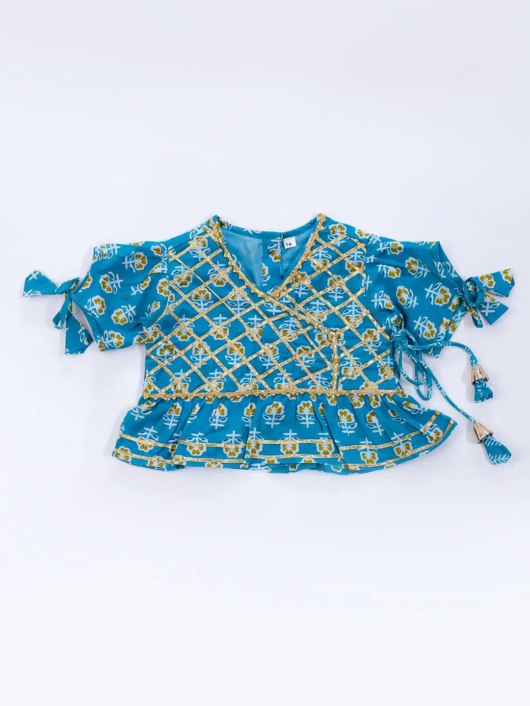Lehenga Choli Set for Girls - Blue | BD24LC81BLA | DesiQlo