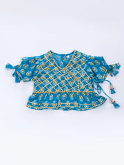 Lehenga Choli Set for Girls - Blue | BD24LC81BLA