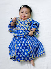 Lehenga Choli Set for Girls - Indigo | BD24LC81INA