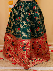 Lehenga Choli Set for Girls - Red | BD24LC82RDA