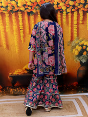 Ethnic Suit Set for Girls - Blue | BD24SU59BLA
