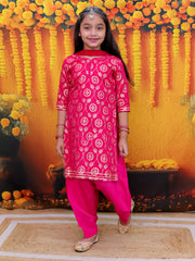 Ethnic Suit Set for Girls - Pink | BD24SU61PIB