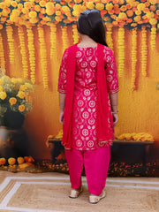 Ethnic Suit Set for Girls - Pink | BD24SU61PIB