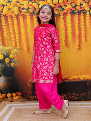 Ethnic Suit Set for Girls - Pink | BD24SU61PIB
