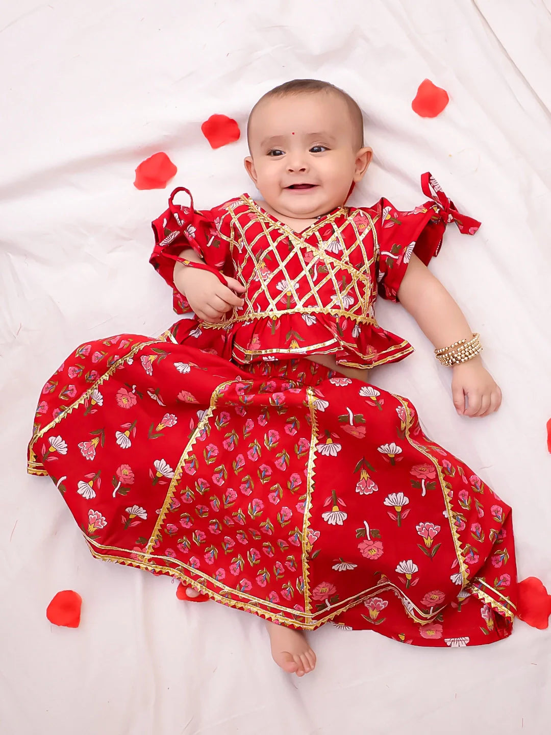 Lehenga Choli Set for Girls - Yellow | BD25LC81YLA | DesiQlo