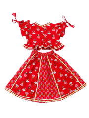 Lehenga Choli Set for Girls - Yellow | BD25LC81YLA