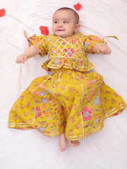 Lehenga Choli Set for Girls - Yellow | BD25LC81YLA