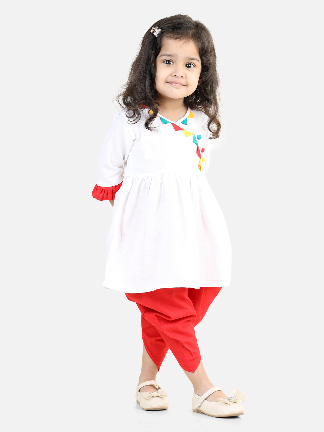 Cotton Ethnic Suit Set for Kids - White | BH23IW27WHA | DesiQlo