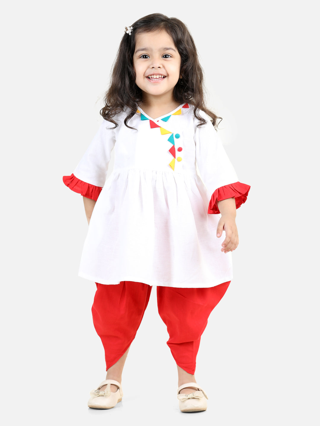 Cotton Ethnic Suit Set for Kids - White | BH23IW27WHA | DesiQlo