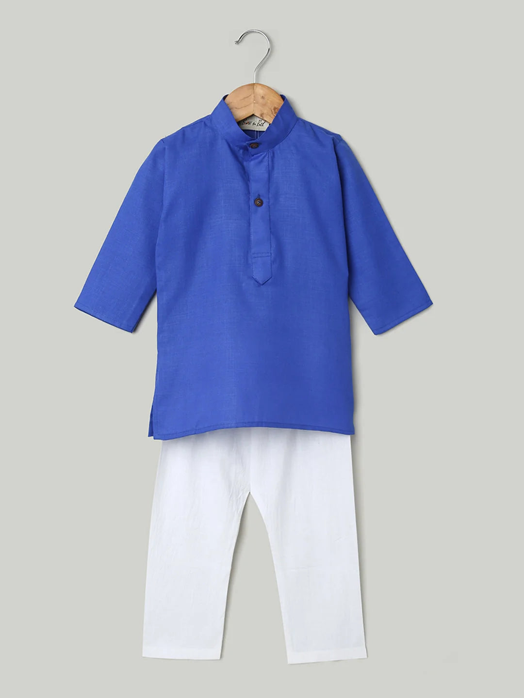 Blue Cotton Kurta Pajama Set for Boys | Indian Wear