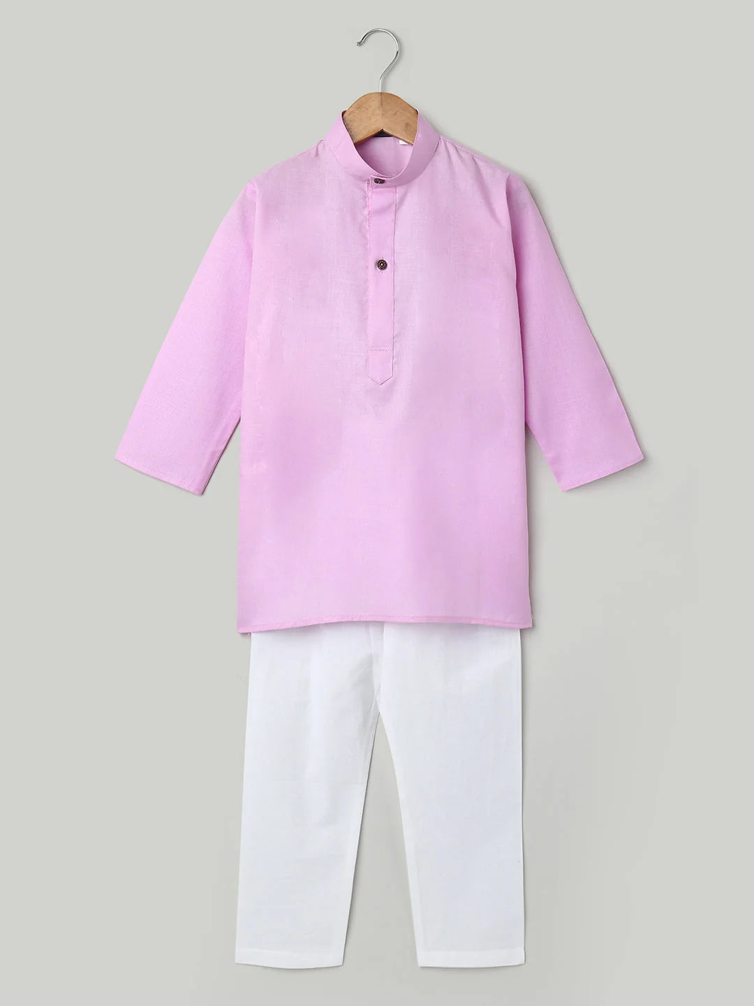 Lavender Cotton Kurta Pajama Set for Boys | Indian Wear