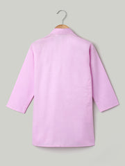 Mandarin Collar Cotton Kurta pajama Set For Boys -Lavender-BH23KP42LCB