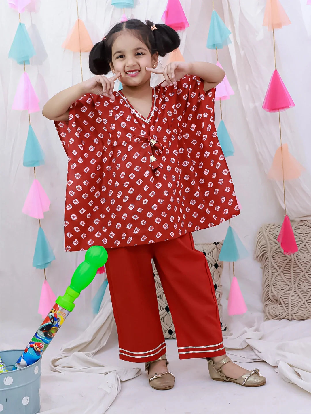 Ethnic Clothing Set for Girls - Purple | BH26CS20PUA