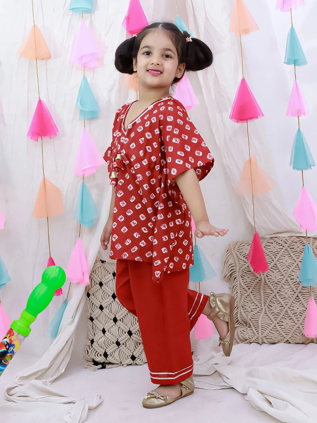 Ethnic Clothing Set for Girls - White | BH26CS20GRA | DesiQlo