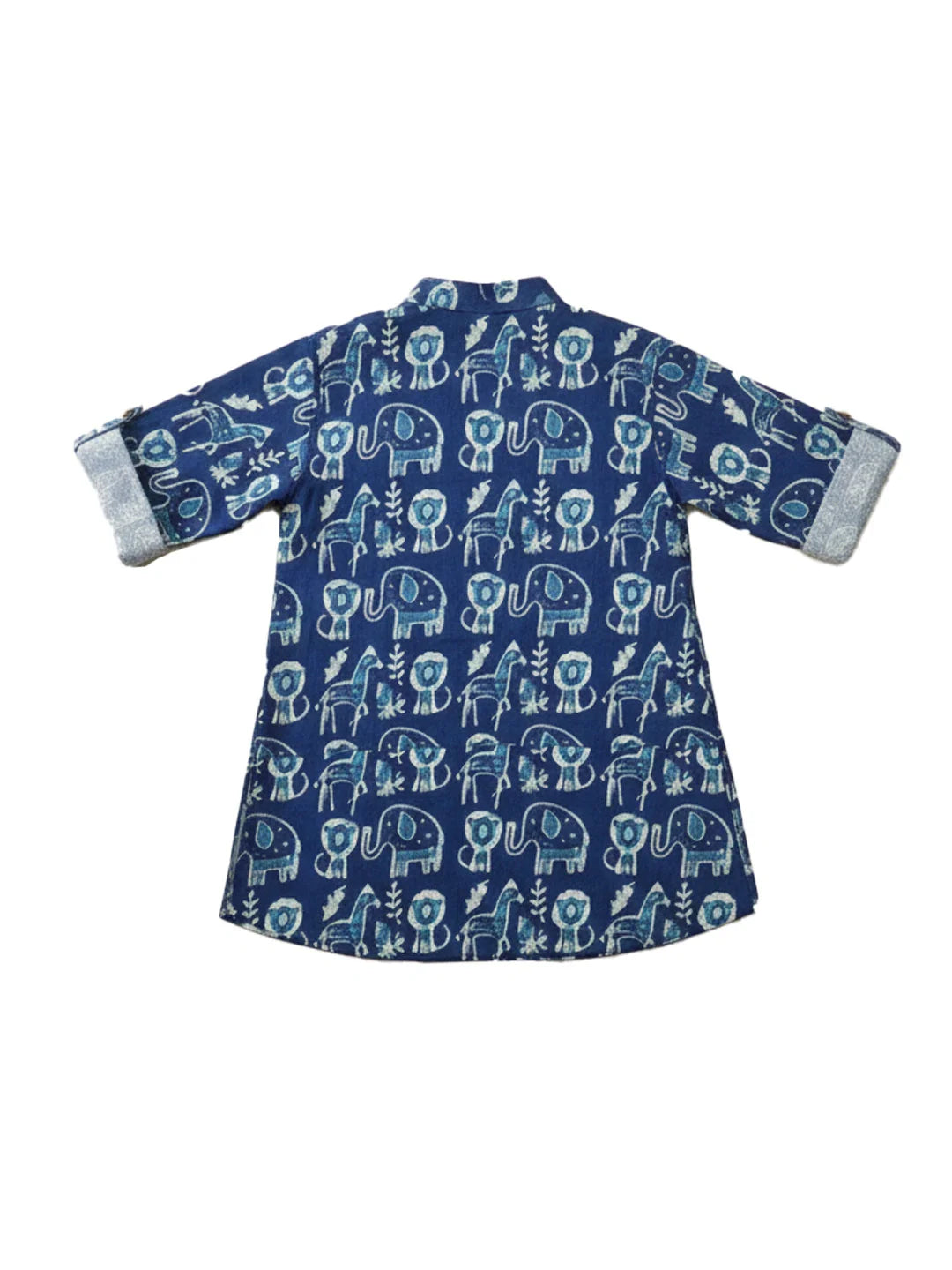 Short Kurta for Boys - Indigo | BH26IN62INA | DesiQlo