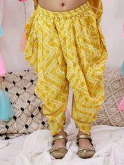Indo Western Set for Girls - Mustard | BH26IW03MSA