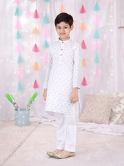 Kurta Pajama Set for Boys - White | BH26KP20WHA