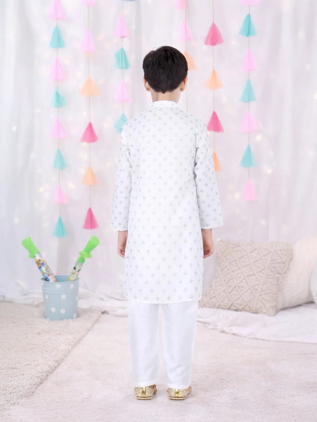 Kurta Pajama Set for Boys - White | BH26KP20WHA | DesiQlo