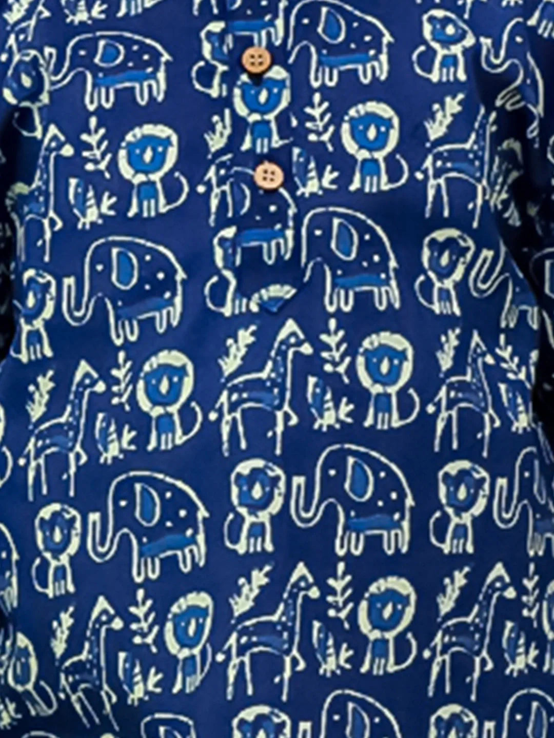 Short Kurta for Boys - Indigo | BH26SK04INA | DesiQlo