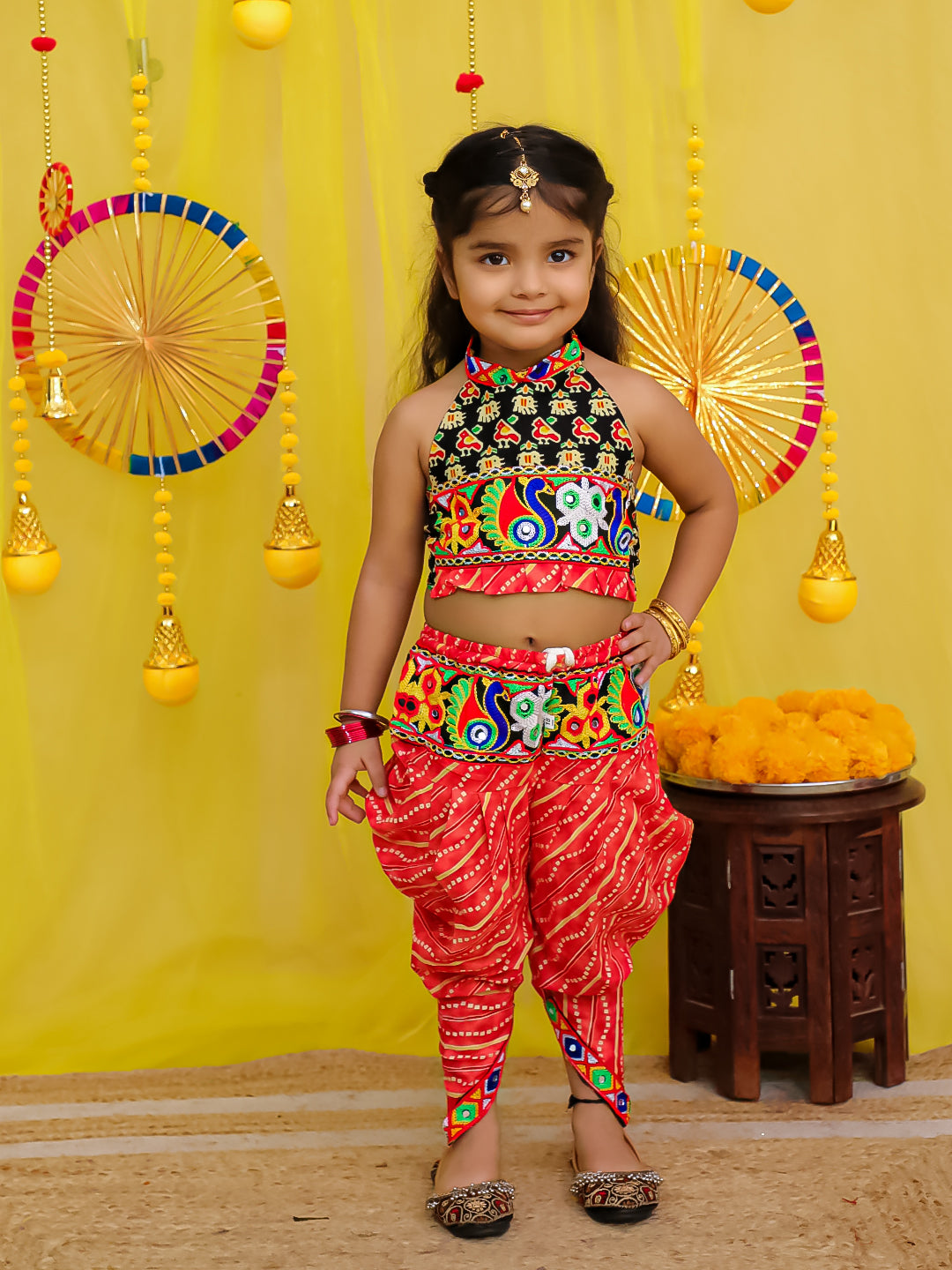 Ethnic Suit Set for Girls - Green | BJ23IW40GRA | DesiQlo