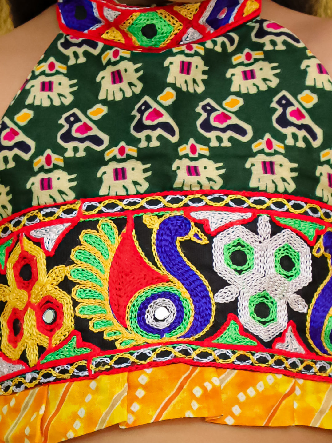 Ethnic Suit Set for Girls - Green | BJ23IW40GRA | DesiQlo