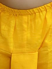 Cotton Dhoti Kurta Set for Kids - Yellow | BJ24DK20YWA