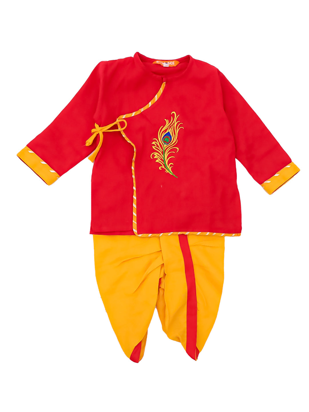 Dhoti Kurta Set for Boys - Red | BJ25IN50RDA | DesiQlo